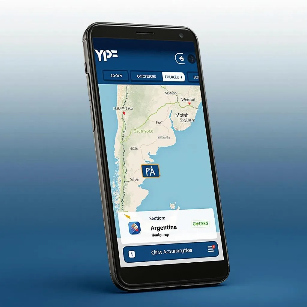Aplicación YPF para localizar estaciones